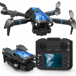 M18LCD Mini Drohne mit 4K Kamera Drohne Mit LCD Fernbedienung 3D-Rollen Faltbares Design Wiederaufladbare LCD-Fernbedienung 3-Geschwindigkeits-Einstellungen RC Quadrocopter für Anfänger M18LCDDE-10 Angebot bei HelloDeals