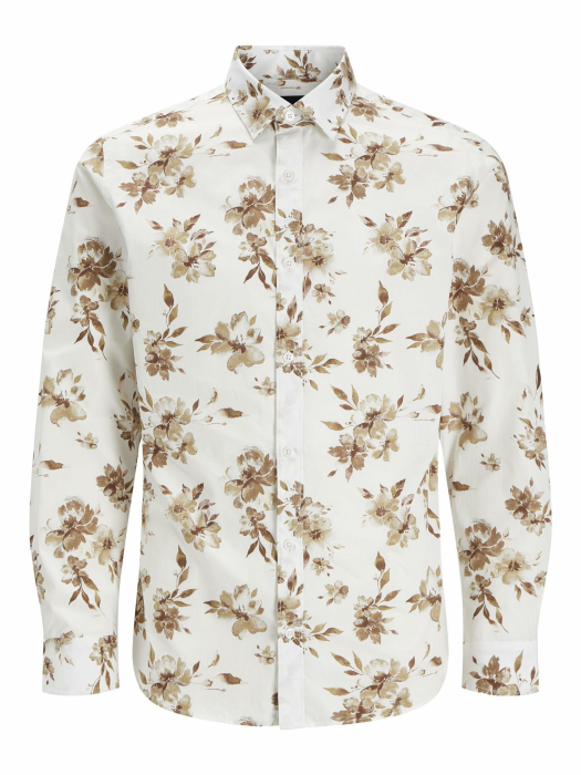 JACK & JONES Male Oberhemd Slim Fit Oberhemd M Bright White Angebot bei HelloDeals