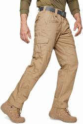 SPOSULEI Cargohose Herren Leichte Outdoor Wanderhose Arbeitshosen Männer Ripstop Taktische Hose Sommer mit Multi Taschen Khaki 30W / 32L Angebot bei HelloDeals