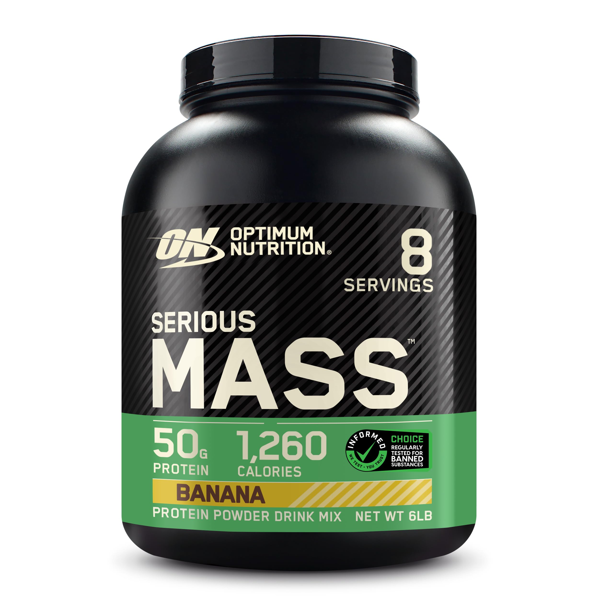 Optimum Nutrition Serious Mass Weight Gainer Pulver, Geschmack Banane, 2.73kg, 8 Portionen Banane 8 Portionen (1er Pack) Angebot bei HelloDeals