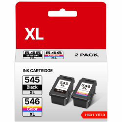 PG-545XL CL-546XL 545 XL Schwarz 546 XL Kompatibel für Canon Druckerpatronen 545 546 545XL 546XL Multipack PG 545 CL 546 PG545 für Canon MX495 Patronen TR4550 TR4650 TS3450 TS3150 (2er-Pack) Angebot bei HelloDeals