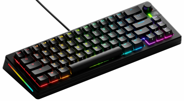 GLORIOUS Gaming GMMK 3: Mechanische Tastatur, Kompakt 65%, modulares Dichtungssystem, Doubleshot-PBT-Tastenkappen, Aluminium-Schalterplatte, Hot-Swap (3/5-Pin), Amerikanische QWERTY - Schwarz Amerikanisches QWERTY Compact Wired Schwarz Angebot bei HelloDeals
