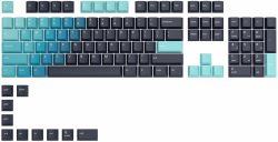 GLORIOUS Gaming 114x GPBT-Keycaps - Cherry-Profil, äußerst widerstandsfähiger PBT-Kunststoff, optisch EIN Blickfang, überragende Akustik, Lichtecht - Amerikanische QWERTY-Belegung Celestial Ice US layout Angebot bei HelloDeals