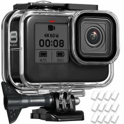 OKFUN wasserdichte Schutzhülle für Gopro Hero 8 Schwarz, 60M/196FT Unterwasser-Tauchschutzhülle für Go Pro Hero 8 Schwarz Hero 8 Black Case Angebot bei HelloDeals