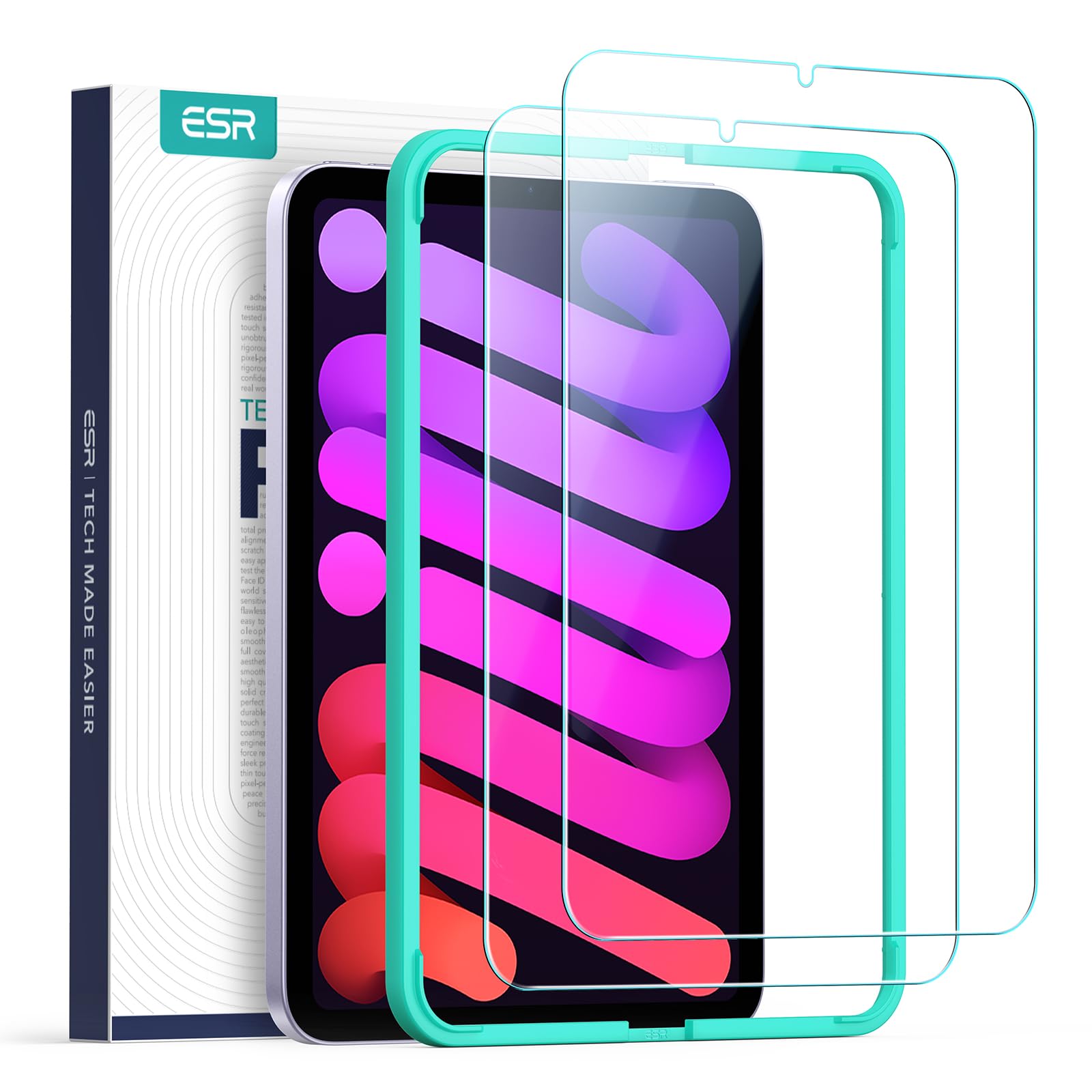 ESR 2 Stück, für iPad Mini 7 (A17 Pro, 2024)/Mini 6. Generation (2021, 8,3 Zoll) für Panzerglas, Hartglas Folie mit Ausrichtrahmen, Kratzfest, HD-Klarheit, Blasenfrei Mini 7./6. Gen (2024/2021) 2 Stück mit Ausrichtungsrahmen Angebot bei HelloDeals