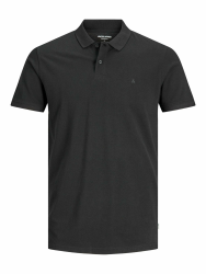JACK & JONES Male Poloshirt Einfarbig Poloshirt XL Schwarz Angebot bei HelloDeals