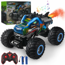 Ferngesteuertes Auto Dinosaurier 1:16 Maßstab RC Monster Truck Fernbedienung Auto mit Sprühnebel-Musik-LED-Leuchten, 2,4 GHz 20 km/h RC Auto Spielzeug für Kinder ab 3 4 5 6 8 10 Jahre Angebot bei HelloDeals