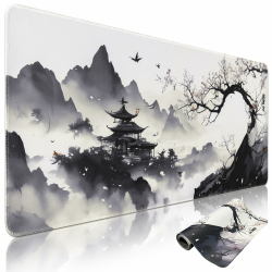 Niviy Gaming Mauspad 900x400mm Japanische XXL Kirschblüte Schreibtischunterlage Anime Mousepad rutschfeste Wasserdichter Schreibtischunterlage Tastatur PC Laptop, für Heim Büro 900X400X3mm Kirschblüten Tuschemalerei Angebot bei HelloDeals