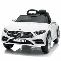 LEADZM Kinder Elektroauto Mercedes Benz CLS 350 mit 12V Kinderauto Elektrisch 2,4G-Fernbedienung, Elektrofahrzeuge 2-türig mit MP3, Musik, Hupe, LED-Leuchten (CLS Weiß) Angebot bei HelloDeals