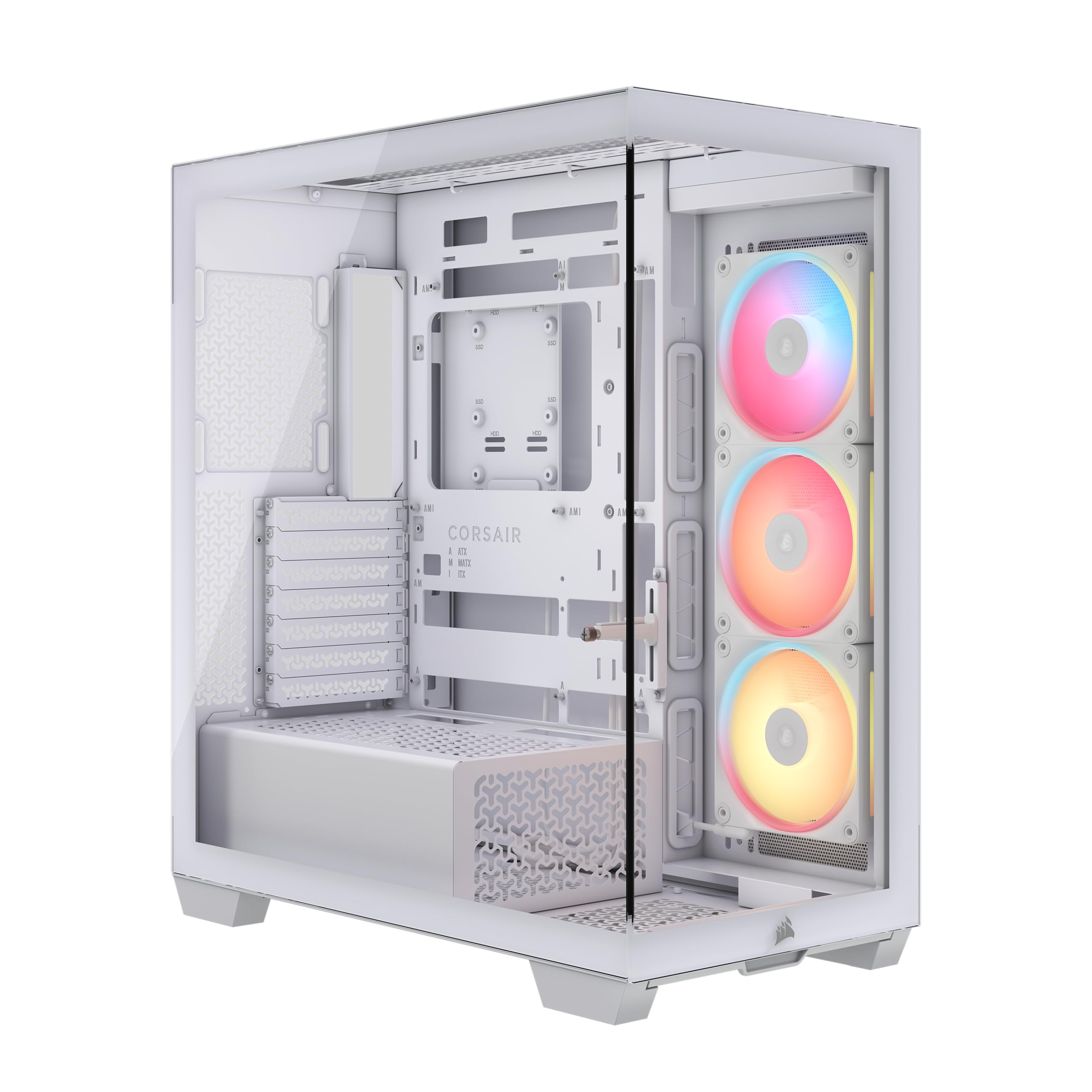Corsair 3500X LX-R RGB iCUE LINK Mid-Tower-PC-Gehäuse – 3 x Vorinstallierte LX120-R RGB-Lüfter, Inklusive iCUE LINK System Hub, GPU-Anti-Sag-Arm, Platz für bis zu 10 x 120-mm-Lüfter – Weiß Angebot bei HelloDeals