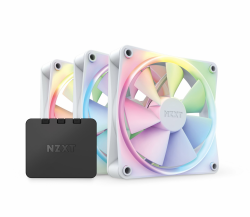 NZXT F120 RGB Fans - RF-R12TF-W1 - Erweiterte Anpassung der RGB-Beleuchtung – flüsterleise Kühlung – dreifach (inklusive RGB-Lüfter und Controller) -120mm-Lüfter – Weiß Weiß 120mm RGB 3-Pack Angebot bei HelloDeals