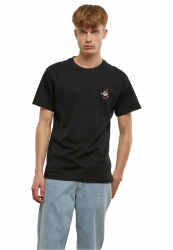 Mister Tee Herren Peace Noodles Tee EMB S Schwarz Angebot bei HelloDeals