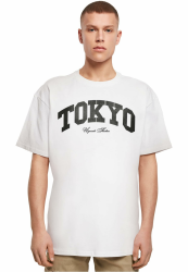 Mister Tee Herren Tokyo College Oversize Tee XS Weiß Angebot bei HelloDeals