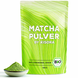 Ceremonial Matcha BIO Qualität 100g Grüntee 100% Organic Grüntee Matcha Pulver Angebot bei HelloDeals