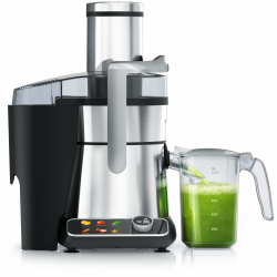 Arendo - Entsafter digital mit Display - 1 Liter – 1000 Watt – XXL Einfüllschacht – LED Display - Farbsymbole – Tropfschutz – Pulsfunktion - für Gemüse und Obst - Sicherheitsverriegelung Angebot bei HelloDeals