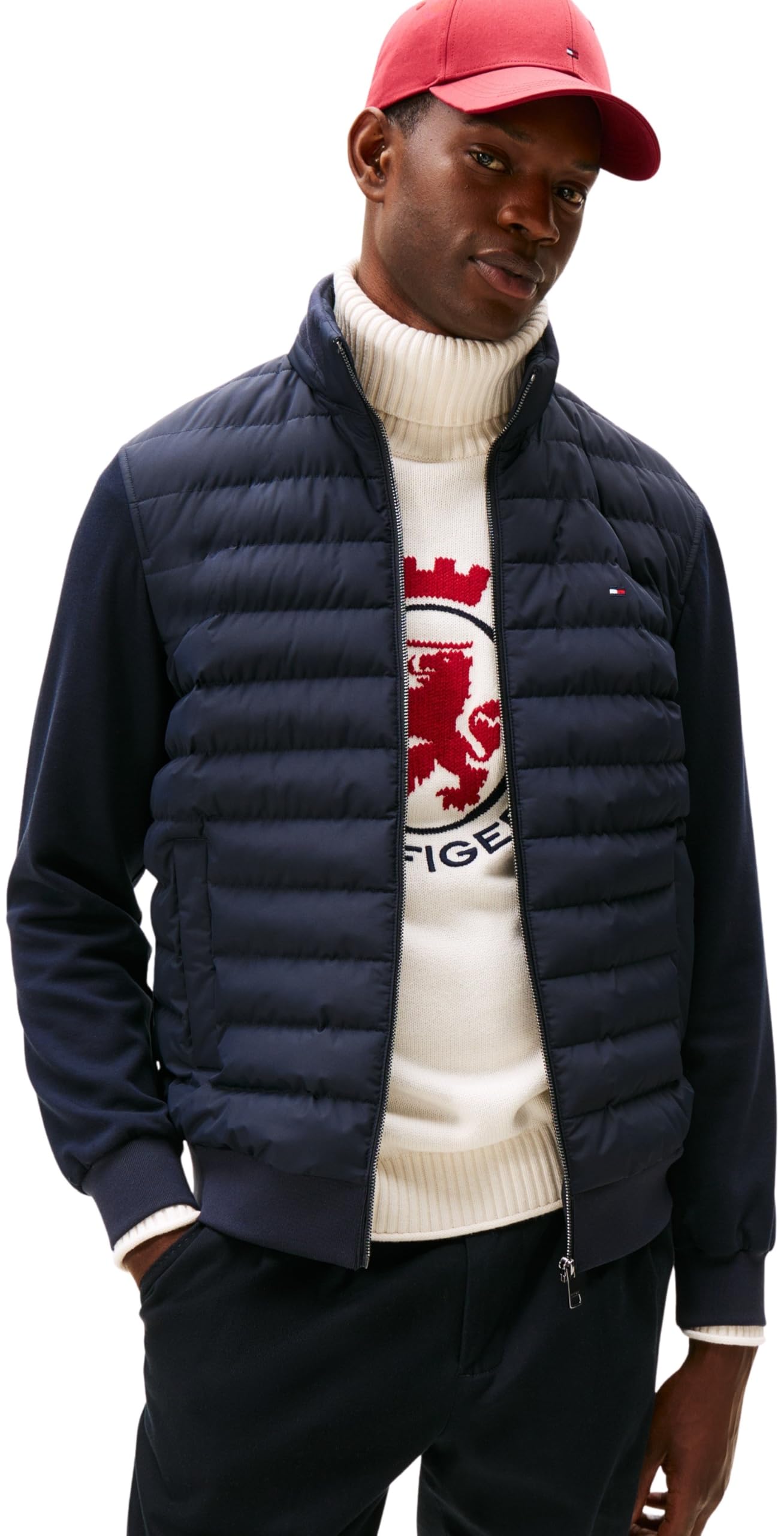 Tommy Hilfiger Herren Hoodie mit Reißverschluss Zipper M Blue (Desert Sky) Angebot bei HelloDeals