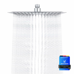 Ibergrif M20292 Regendusche Duschkopf 8 Zoll, Quadrat Regenduschkopf 20x20cm, Edelstahl Duschkopf Gartendusche Durable, Selbstreinigende Quadrat-20CM Angebot bei HelloDeals
