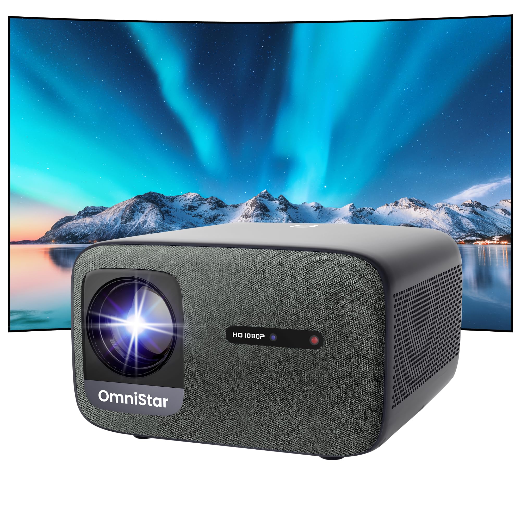 CASIRIS Omnistar Beamer 1500 ANSI| Auto Fokus| 1080P Full HD 4K Unterstützung| 16:9 5G WiFi Bluetooth Videoprojektor für TV-Stick, Heimkino, Büro, Club, Draußen L80EU-2025NEW Angebot bei HelloDeals