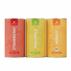 BREKKY - Früchte Gefriergetrocknet Probierpaket - Vegan - 100% natürliche Früchte- ohne Zuckerzusätze - extra reich an Vitaminen und Ballaststoffen Angebot bei HelloDeals