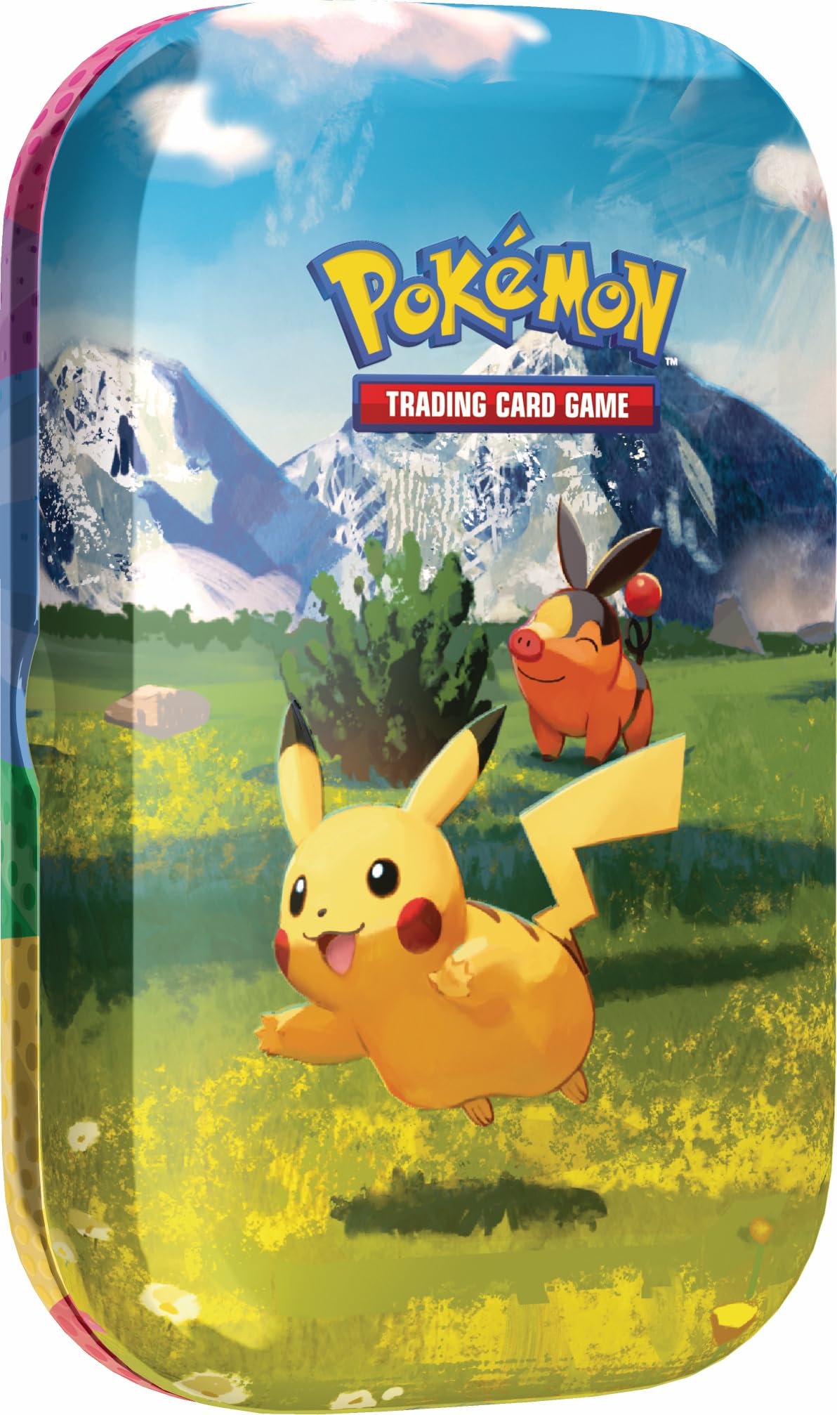 Pokémon-Sammelkartenspiel: Mini-Tin-Box Mega-Entwicklung – Erhabene Helden: Pikachu und Floink (1 Stickerbogen, 1 Pokémon-Bildkarte und 2 Boosterpacks) Angebot bei HelloDeals