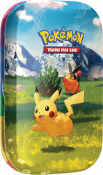 Pokémon-Sammelkartenspiel: Mini-Tin-Box Mega-Entwicklung – Erhabene Helden: Pikachu und Floink (1 Stickerbogen, 1 Pokémon-Bildkarte und 2 Boosterpacks) Angebot bei HelloDeals