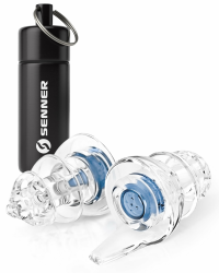Senner MusicPro Soft Ohrstöpsel – Gehörschutz für Konzert, Festival & Musik – In Ear, transparent, lärmschützend Farbe: Blau, Behälter: Hoch, schwarz Angebot bei HelloDeals
