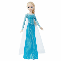 Mattel Spielzeuge aus Disney Die Eiskönigin Singende Elsa-Modepuppe in charakteristischem Outfit, singt Lass jetzt los aus dem Disney-Film in Englisch, Französisch, Deutsch, Italienisch, JDL58 Angebot bei HelloDeals