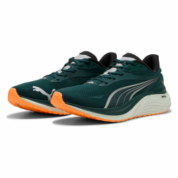Puma Herren Electrify Nitro 4Straßen-Laufschuh 41 EU Green Terrain Heat Fire Angebot bei HelloDeals