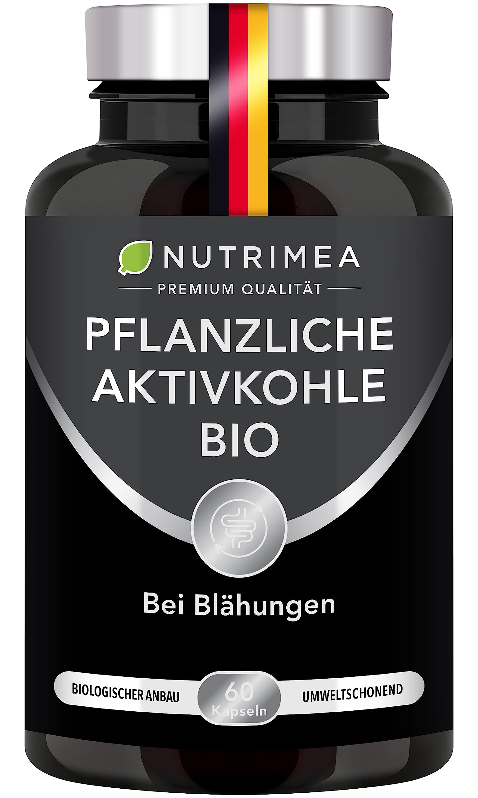 Aktivkohle Bio Kapseln - Purecoal® patentierte Formel – Hochdosiert 2000 mg pro Tagesdosis - gegen Blähungen, Völlegefühl – Vegan aus französischem Kastanienholz - Premium Qualität Nutrimea Angebot bei HelloDeals