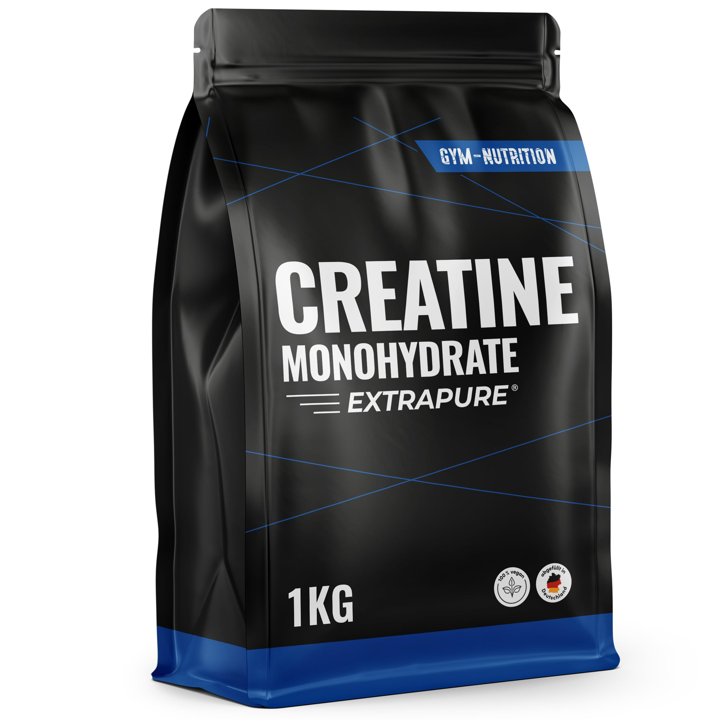 Creatin Monohydrat Pulver 1kg / 1000g - Ultra Reines Kreatin Monohydrat mit Inulin - Hochdosiert - Extrapure Creatine Monohydrat - Creatin Pulver Monohydrate - Vegan Jahresvorrat Angebot bei HelloDeals