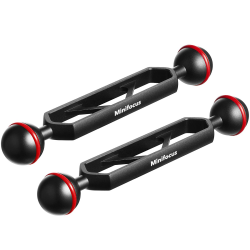 2 Packungen 6" Doppelkugel-Verlängerungsarm aus Aluminiumlegierung, 1" Kugelkopfanschluss Unterwasser-CNC-Arm-System Kugelkopfverlängerung für Stroboskop/Videoleuchte/Tauchkameraträger 6 inch Angebot bei HelloDeals