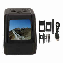 Diascanner zum Digitalisieren, Digital Fotoscanner Negativ und Diascanner mit 2 Zoll LCD-Bildschirm, Multiscanner für Fotos Dias und Negative 135 126KPK 110 8 mm Film Angebot bei HelloDeals