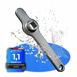 Entlüftungsschlüssel, Edelstahl Heizungsschlüssel, Heizkörper Entlüftungsgriff, Vierkantschlüssel, Heizung entlüften, aus hochwertigem Edelstahl - DAS ORIGINAL - 1 Angebot bei HelloDeals