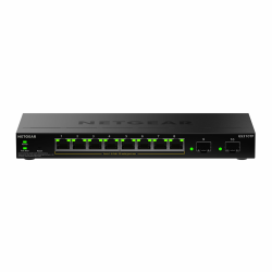NETGEAR S350 Serie 10-Port Gigabit Ethernet PoE+ Smart Managed Essentials Switch – 8 1G PoE+ mit 55 W, 2 dedizierte 1G SFP-Anschlüsse – Desktop- oder Rack-Befestigung (GS310TPv2) Angebot bei HelloDeals