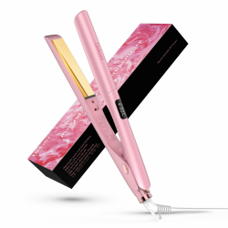 Dekuri 2 in 1 Glätteisen Locken und Glätten, Glatte Titanplatte Haarglätter, 30s Schnellaufheizung, 120-230℃ LED Display, Ionische Haarglätter für Frauen - Rosa Glätteisen Locken und Glätten Rosa-1 schmal Angebot bei HelloDeals
