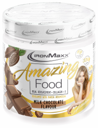 IronMaxx Amazing Food Mahlzeitenersatz - Chocolate 330g Dose | Mit Collagen, High Protein und Glutenfrei, mit hochwertigem Kollagen, In Kooperation mit Mariia Chocolate 330 g (1er Pack) Angebot bei HelloDeals