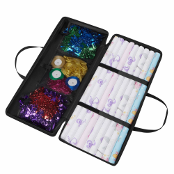 Dokon Aufbewahrungstasche für Geschenkpapier Wasserdicht Robustes Oxford-Gewebe Geschenkpapier Aufbewahrung mit Griffe und Reißverschluss, Organizer für Geschenkpapierrollen (82x13x34cm)- Schwarz Angebot bei HelloDeals