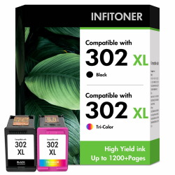 302 Druckerpatronen 4525 4520 Patronen Kompatibel für HP302 XL 302XL für HP Deskjet 3630 3639 3636 Envy 4525 4520 4510 Officejet 3831 5230 3830 5220 3833 Multipack (Schwarz, Farbe) Angebot bei HelloDeals
