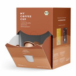 My Coffee Cup – MEGA BOX CAFFÈ CARAMEL – BIO-KAFFEE I Kaffeekapseln für Nespresso®³-Kapselmaschinen I 100% heim- und gartenkompostierbare Kaffeekapseln – 0% Alu und nachhaltige (100 Kapseln) Angebot bei HelloDeals