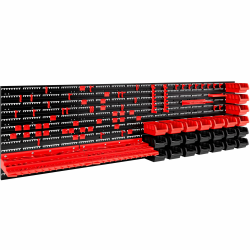 MONZANA® Werkzeugwand 190x54cm 97 tlg. 4 Starke Wandplatten Erweiterbar Werkstatt Lochwand Werkzeughalter Regal Stapelboxen Stapelboxen 97 tlg. Angebot bei HelloDeals