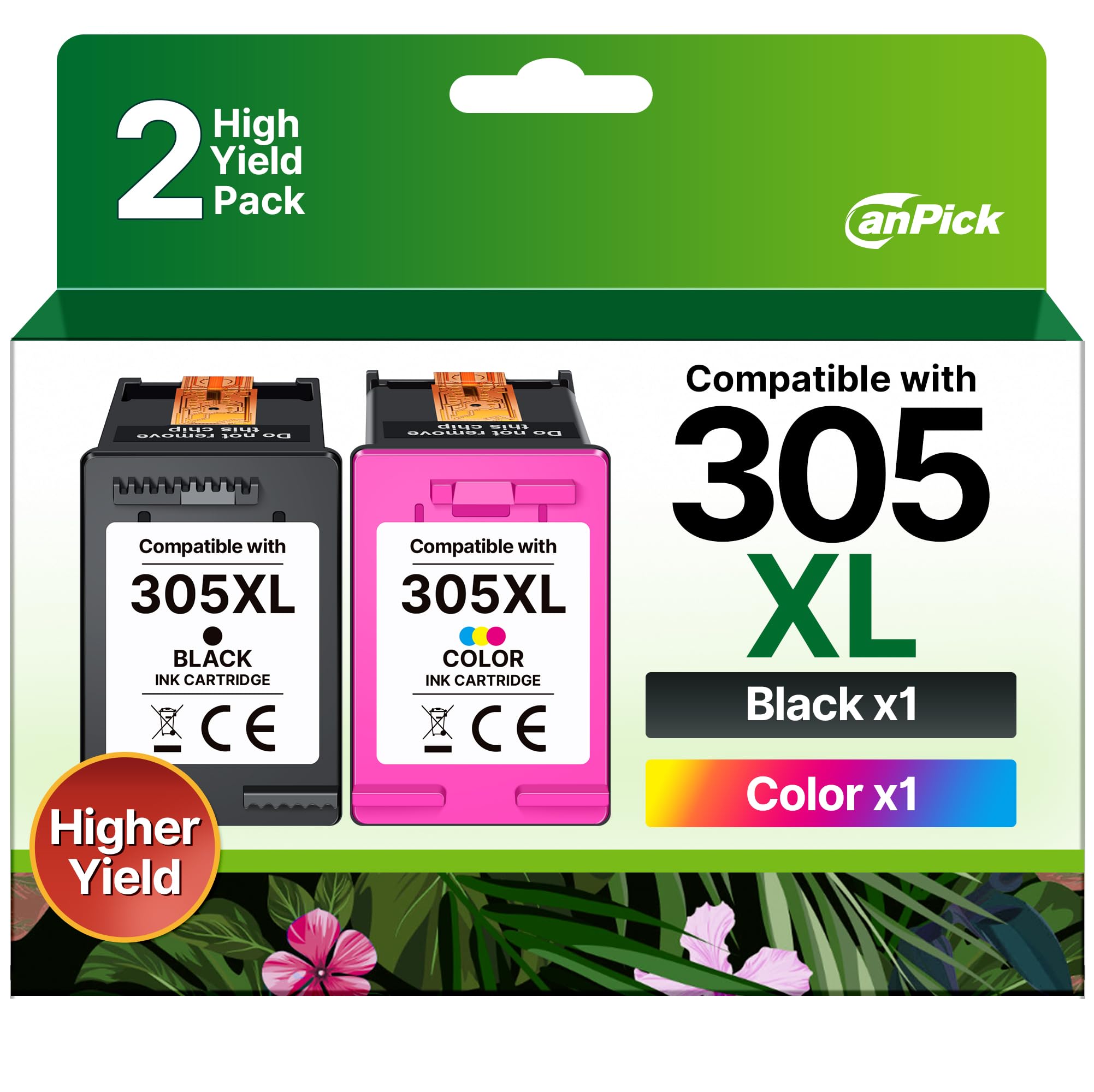 305 XL Druckerpatronen Schwarz und Farbe Ersatz für HP 305 Druckerpatronen 305XL für HP Deskjet 2820e 2810e 4220e 2720e 2700 4120e 2710e Plus 4120 4110 Envy 6020e 6420e 6020 6032e 6400e,2-Pack Angebot bei HelloDeals