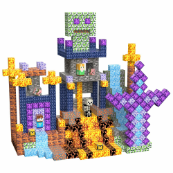 Magnetische Bausteine Bauspielzeug 100 Pcs Magnetbausteine für Kinder Montessori Kreative Spielzeug ab 3 4 5 6 7 8 9 10 Jahre Junge und Mädchen Magnetic Blocks Geschenke für Kinder（Schwert） Angebot bei HelloDeals