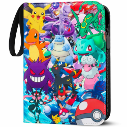 Sammelkarten Album für pokemon Karten,900 Karten Kapazität Karten Sammelalbum,PU Tragbar Wasserdicht Karten Sammelhalter Heft Ordner Buch,50 Pcs Seite Angebot bei HelloDeals