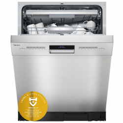 Midea SU 7.35X14BS Geschirrspüler 60cm Unterbau, 14 Maßgedecke Spülmaschine Teilintegrierbar mit WiFi, Extra Trocknung, 8 Programme, 42dB, 1-24h Startzeitverzögerung, Inox Unterbau,60cm,B Angebot bei HelloDeals