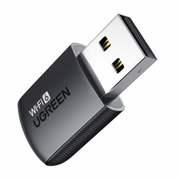 UGREEN WLAN Stick für PC AX900 WiFi 6 Primär WLAN Adapter PC Dual Band 2,4G/5GHz, eingebauter Treiber, OFDMA+MU-MIMO, WPA2-PSK, USB WLAN Stick kompatibel mit Windows 11/10. Angebot bei HelloDeals