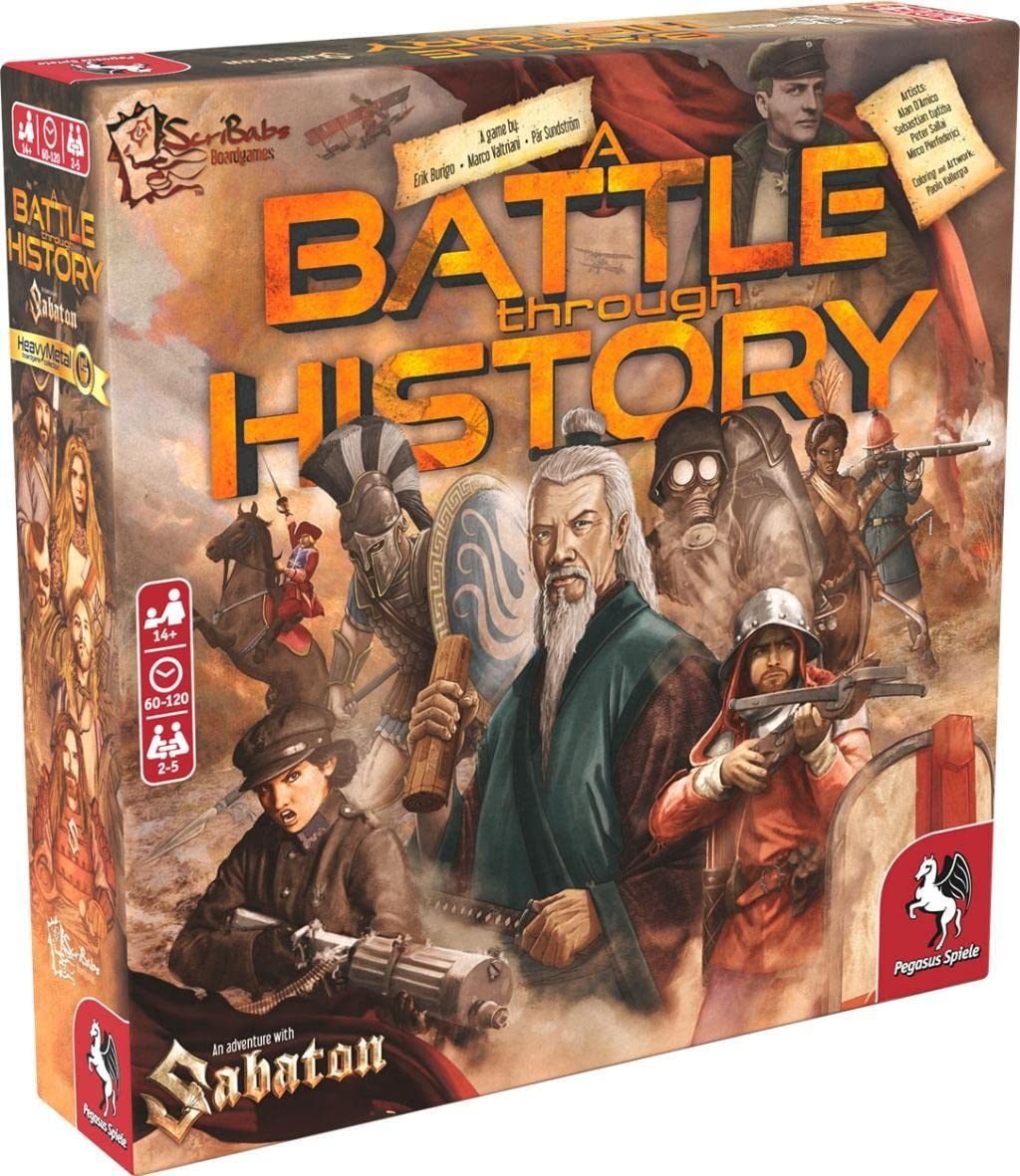 Pegasus Spiele 57702G A Battle through History – Das Sabaton Brettspiel, Blau, Weiß und Rot, Medium Angebot bei HelloDeals