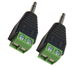 3,5 mm TS Mono Stecker auf 2 Pin Schraubklemme Buchse 1/8 Zoll TS Audio Stecker AUX Kopfhörer lötfrei Balun Konverter Adapter 2 Stück Angebot bei HelloDeals