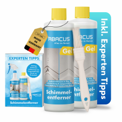 ABACUS® Schimmelentferner Gel mit Pinsel, Antischimmel mit Hafteffekt gegen Schimmel und Stockflecken, konzentriertes Anti-Schimmel-Gel wirkt innerhalb Minuten 2x500ml Schifo Angebot bei HelloDeals