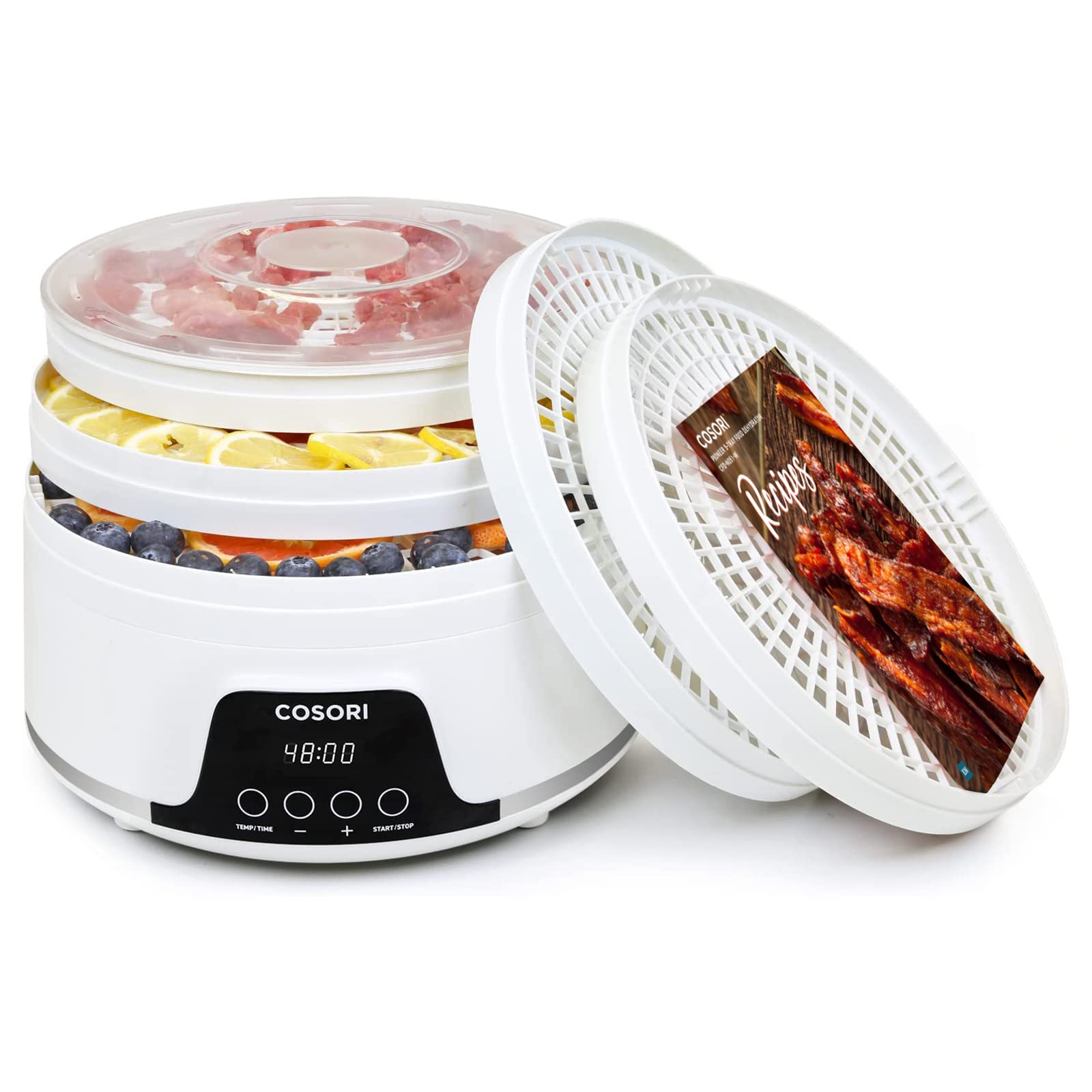 COSORI Dörrautomat für mehr Möglichkeiten, Food Dehydrator mit 5 stapelbaren und herausnehmbaren Tabletts, Einstellbare Höhe, Temperaturregelung(35-75℃), BPA-frei, 350W,Weiß 5 Trays | 35°-75°C Weiß Angebot bei HelloDeals