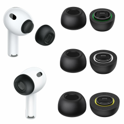 Memory-Foam-Ohrstöpsel für AirPods Pro 3, geräuschisolierende Ersatz-Ohrtips mit sicherem Sitz, weicher, Aufbewahrungsbox, 3 Paar (S/M/L) Memory foam 3 pair for Airpods pro 3 Angebot bei HelloDeals